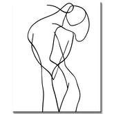 Painting by Numbers Art Minimalism Drawing Figure I